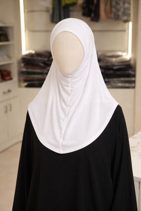 حجاب منديل قطعتين لايكرا