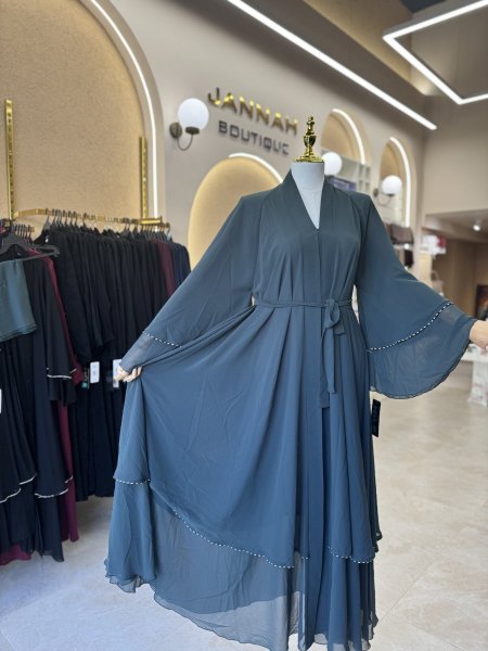 عباية افراح شيفون طبقات